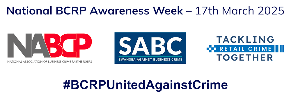 National BCRP Awareness Week - NABCP & Swansea Against Business Crime Logos