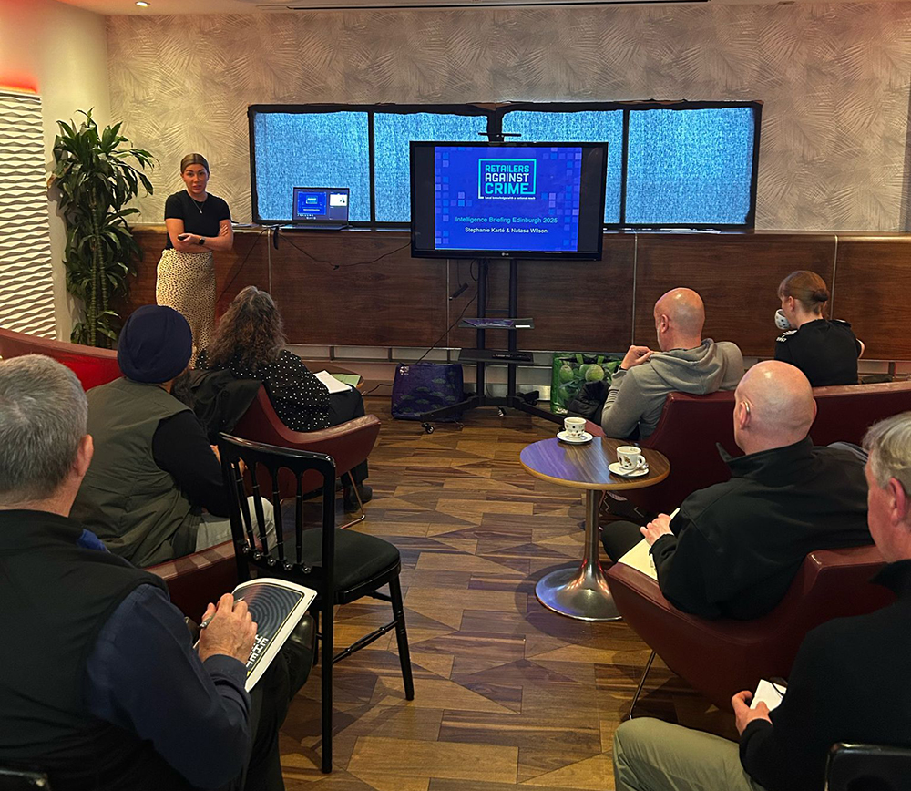 Intelligence Co-ordinator Natasa Wilson from RAC presenting to the audience