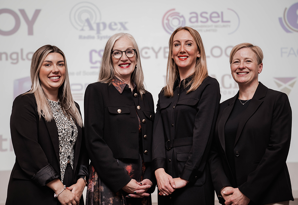 The Retailers Against Crime Team : From L to R - Natasa Wilson, Maxine Fraser, Stephanie Karte and Liz Paterson